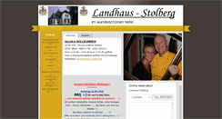 Desktop Screenshot of landhaus-stolberg.de