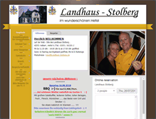 Tablet Screenshot of landhaus-stolberg.de